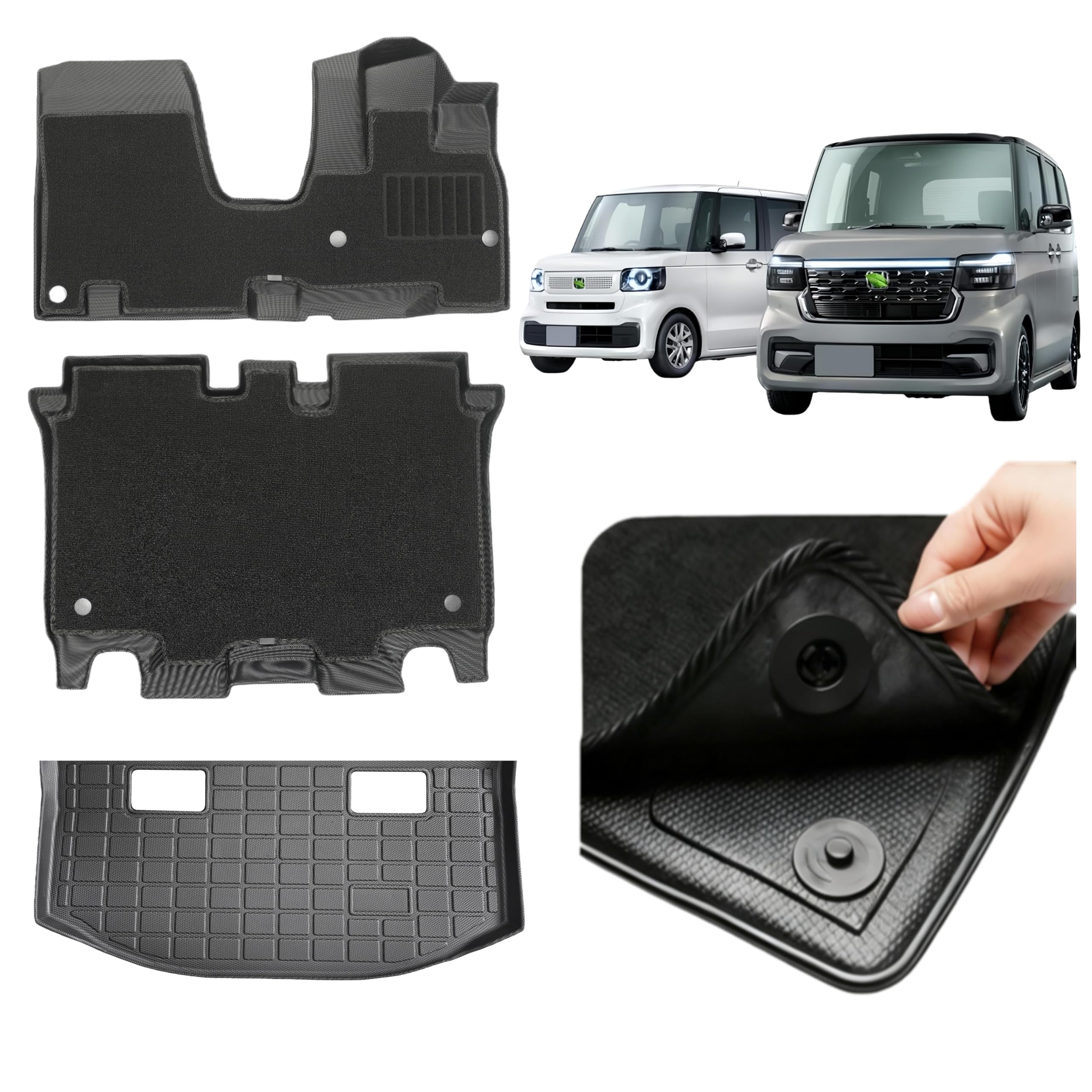 本日限定値下げ！新品☆YOSA チャガットマットセット Amazon | ホンダ N-BOX JF5/JF6 フロアマット ラゲッジマット 5点